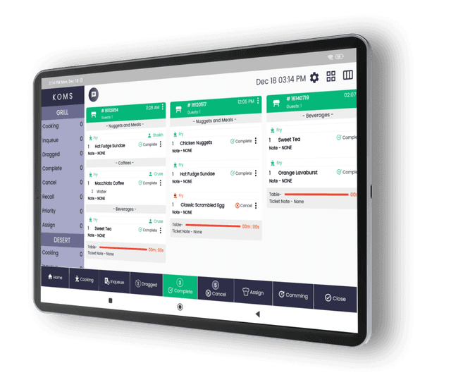 Navigate Orders with Ease Discover the Power of Our Intuitive Touch Screen Station monitor